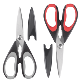 High-quality Heavy-duty Kitchen Scissors | Multi-functional Stainless Steel Food Scissors with Anti-slip Handle Design | Multi-purpose Cooking To